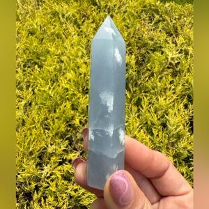 RARE! Snowflake Angelite Tower